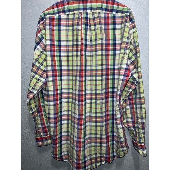 Ralph Lauren Shirt Mens Extra Large Classic Fit Plaid Oxford Long Sleeve Shirt - Picture 7 of 7